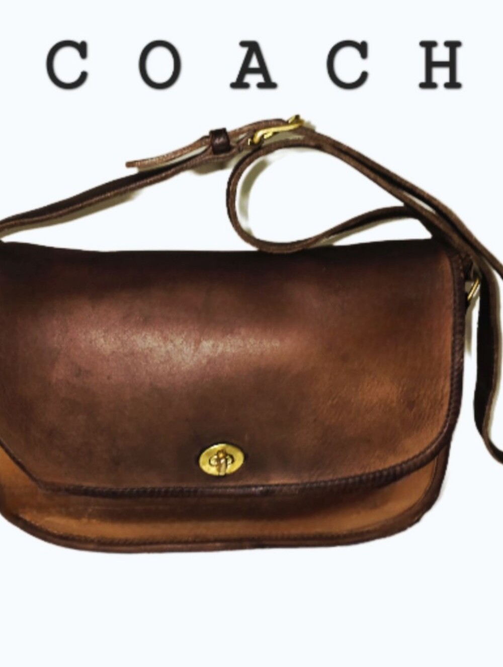 Coach Vintage 9790 City Tan Leather Crossbody Shoulder Bag